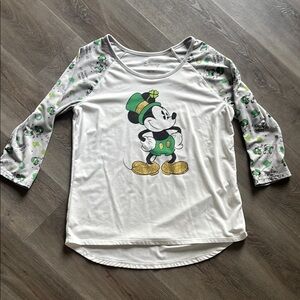 Disney Mickey Mouse St. Patrick's Day Raglan Tee